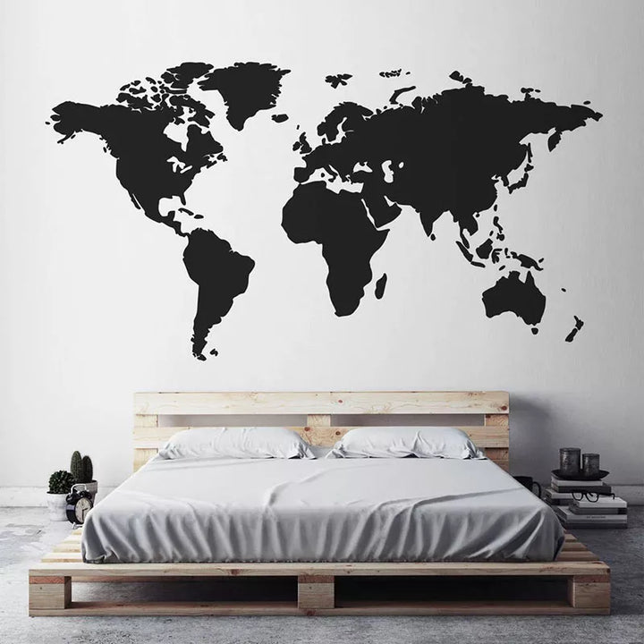 Autocollant/Sticker mural carte du monde