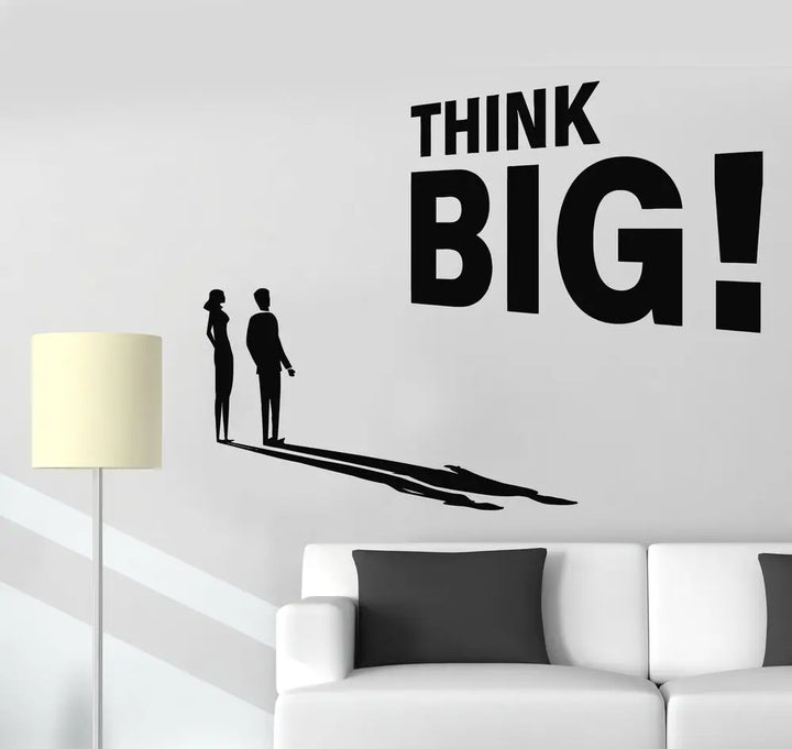 Think Big Words Motivational Office Vinyl Wall Decal